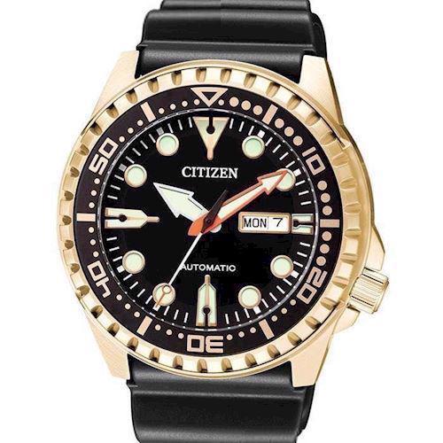 Image of Citizen Automatic Diver mat forgyldt stål Automatic caliber 8200 Herre ur, model NH8383-17E